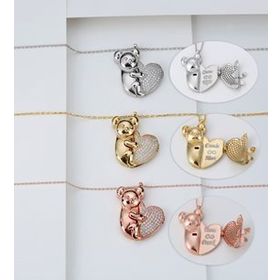 Gümüş 925 Ayar Koala Kolye