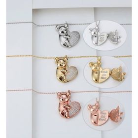 Gümüş 925 Ayar Koala Kolye