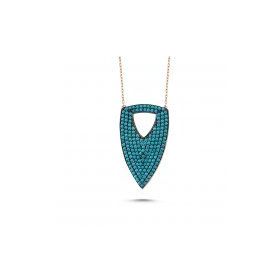 Gümüş 925 Ayar Nano Zirkon Taşlı Kolye