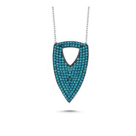 Gümüş 925 Ayar Nano Zirkon Taşlı Kolye