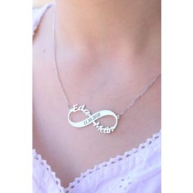 Gümüş 925 Ayar Sonsuzluk Kolye