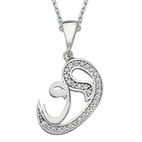 Gümüş 925 Ayar Zirkon Taşlı Vav Kolye