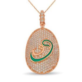 Gümüş 925 Ayar Zirkon Taşlı Vav Kolye