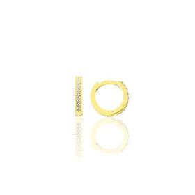 Gümüş Altın Yaldızlı 11 mm Halka Küpe Tragus Piercing Helix Kıkırdak Küpesi