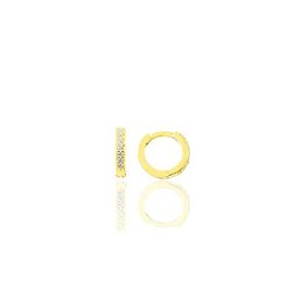 Gümüş Altın Yaldızlı 9 mm Halka Küpe Tragus Piercing Helix Kıkırdak Küpesi
