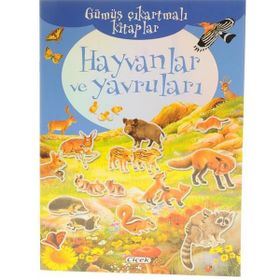 Gümüş Çıkartmalı Kitaplar - Hayvanlar ve Yavruları - Kolektif