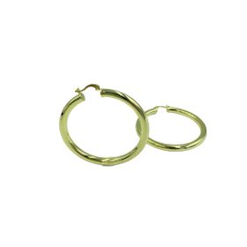 Gümüş Gold Halka Kadın Küpe