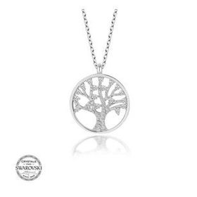 Gümüş Hane Swarovski Taşlı Gümüş Hayat Ağacı Kadın Kolye