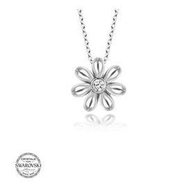 Gümüş Hane Swarovski Taşlı Gümüş Papatya Kadın Kolye