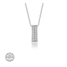 Gümüş Hane Swarovski Taşlı Gümüş Sırataş Kadın Kolye