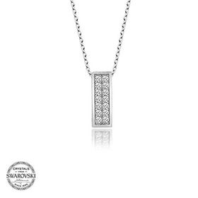 Gümüş Hane Swarovski Taşlı Gümüş Sırataş Kadın Kolye