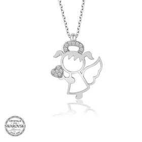 Gümüş Hane Swarovski Taşlı Gümüş Su Perisi Kadın Kolye