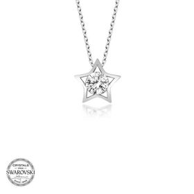Gümüş Hane Swarovski Taşlı Gümüş Yıldız Kadın Kolye