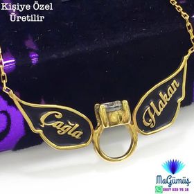 Gümüş Kanatlı Melek Bayan Kolye