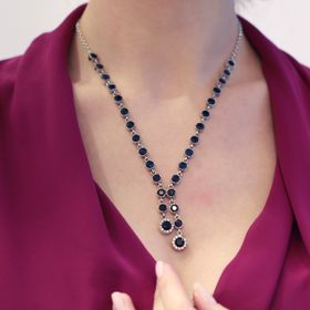 Gümüş Kök Safir Taşlı Otantik Yüzük Gümüş