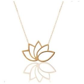 Gümüş Lotus Kolye