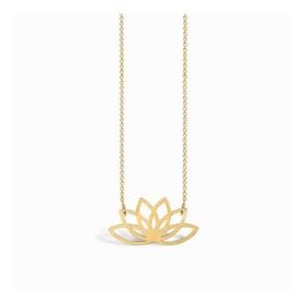 Gümüş Lotus Kolye
