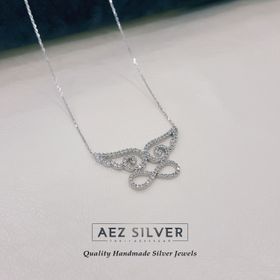 Gümüş Melek Kanadı Sonsuzluk Bayan Kolye