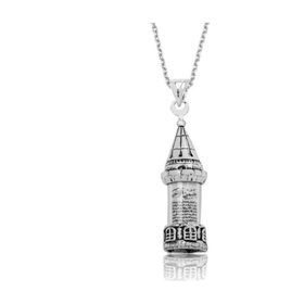 Gümüş Minareli Cevşen Bayan Kolye