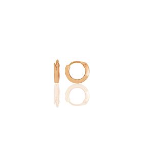 Gümüş Rose 10 mm Halka Küpe Tragus Piercing Helix Kıkırdak Küpesi