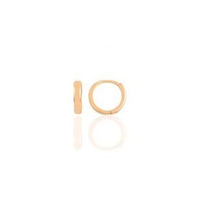 Gümüş Rose 11 mm Halka Küpe Tragus Piercing Helix Kıkırdak Küpesi