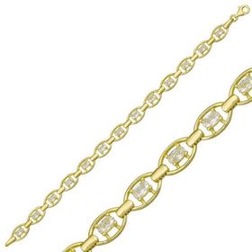 Gumush 925 Ayar Gümüş Gold Oval Su Yolu Kadın Bileklik