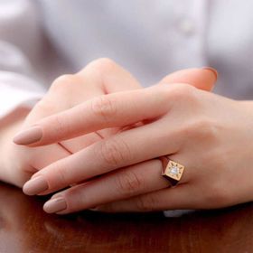 Gumush Ayarlanabilir Kutup Yıldızı Şovalye Gümüş Yüzük