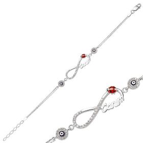 Gumush BR0460128 Taşlı Gümüş Bileklik