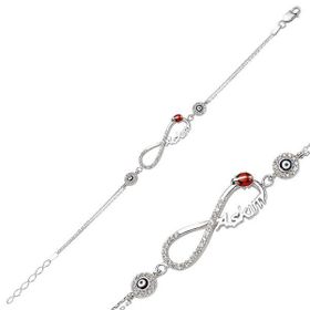 Gumush BR0460129 Taşlı Gümüş Bileklik