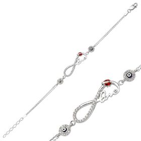 Gumush BR0460130 Taşlı Gümüş Bileklik