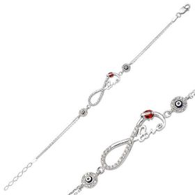 Gumush BR0460130 Taşlı Gümüş Bileklik