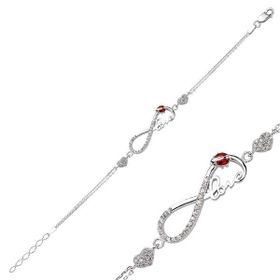 Gumush BR0460136 Taşlı Gümüş Bileklik