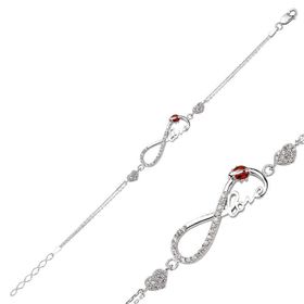 Gumush BR0460136 Taşlı Gümüş Bileklik