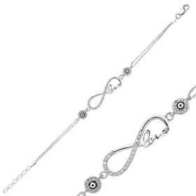 Gumush BR0460139 Taşlı Gümüş Bileklik