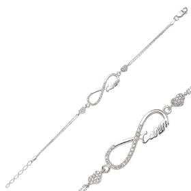 Gumush BR0460141 Taşlı Gümüş Bileklik