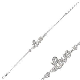 Gumush BR0460145 Taşlı Gümüş Bileklik