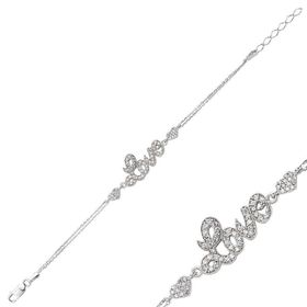 Gumush BR0460145 Taşlı Gümüş Bileklik