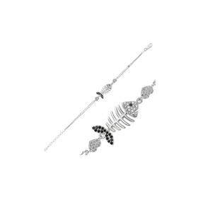 Gumush BR0460174 Taşlı Gümüş Bileklik