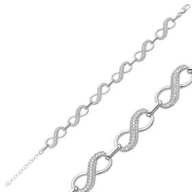 Gumush BR0460254 Sonsuzluk Gümüş Kadın Bileklik