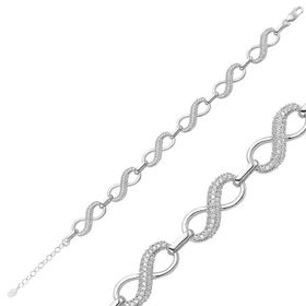 Gumush BR0460254 Sonsuzluk Gümüş Kadın Bileklik