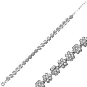 Gumush BR0460276 Örümcek Ağı Gümüş Rose Kadın Bileklik