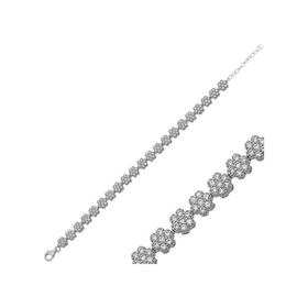 Gumush BR0460276 Örümcek Ağı Gümüş Rose Kadın Bileklik