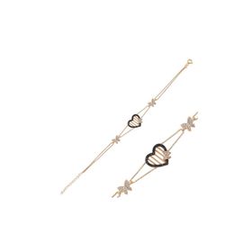 Gumush BR0460282 Rose Kalpli Kelebek Gümüş Kadın Bileklik