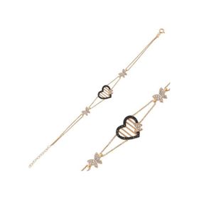 Gumush BR0460282 Rose Kalpli Kelebek Gümüş Kadın Bileklik