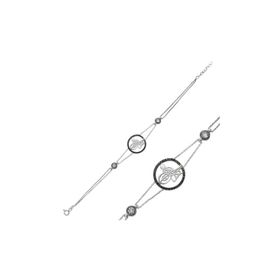 Gumush BR0460283 Tuğralı Gümüş Kadın Bileklik