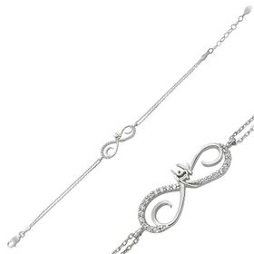 Gumush BR0460285 Sonsuz Aşk Gümüş Kadın Bileklik