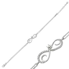 Gumush BR0460285 Sonsuz Aşk Gümüş Kadın Bileklik