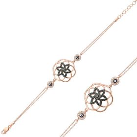 Gumush BR0460322 Yaşam Çiçeği Gümüş Kadın Bileklik
