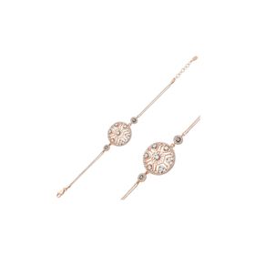 Gumush BR0460323 Yaşam Çiçeği Gümüş Kadın Bileklik