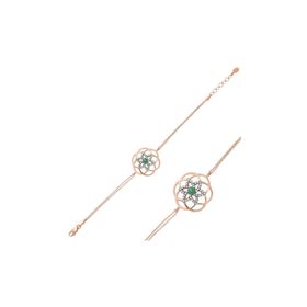 Gumush BR0460324 Yaşam Çiçeği Gümüş Kadın Bileklik